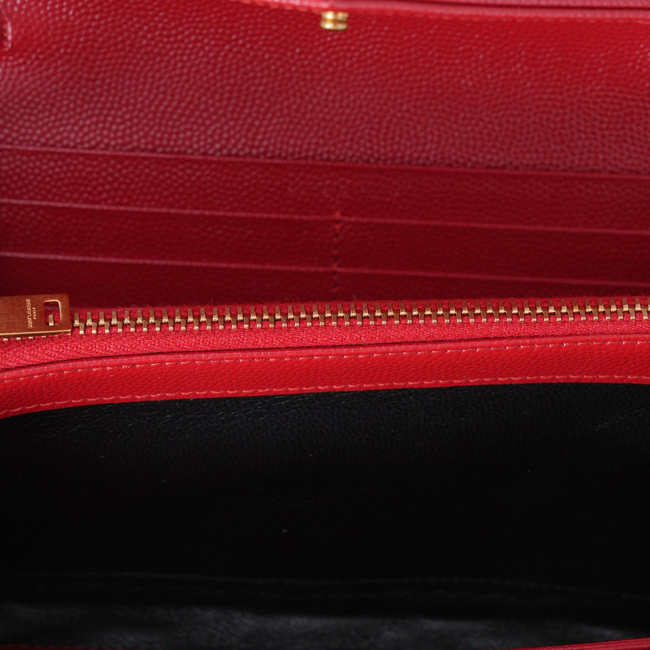Yves Saint Laurent(USED)생로랑 393965 모노그램 쉐브론 체인 장지갑